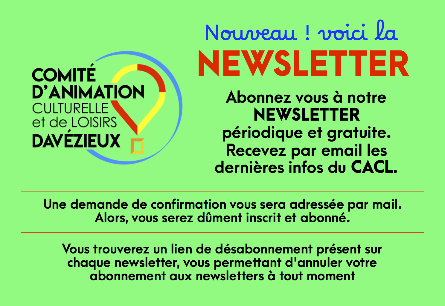 Inscription Newletter